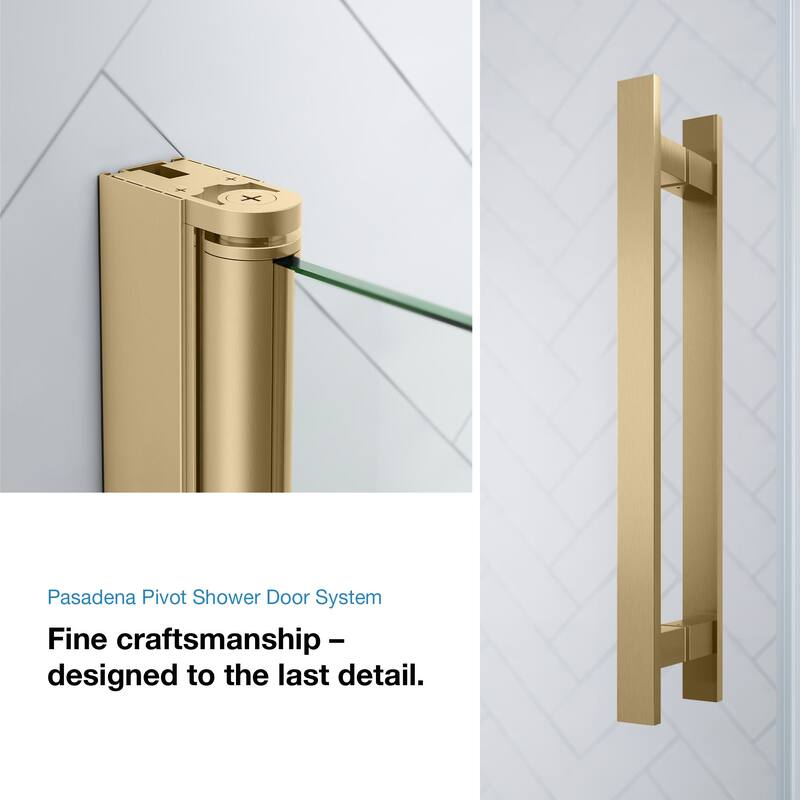 Pasadena Alcove Frameless Pivot Shower Door, 2025
