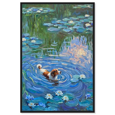 Lily Lagoon I Canvas Modern Classic by Art Remedy