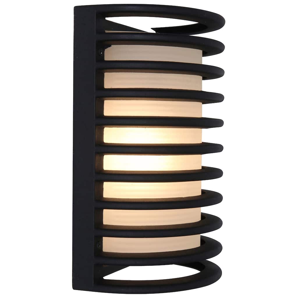 Access Lighting Bermuda Black 11 inch Outdoor Bulkhead Wall Light