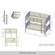 preview thumbnail 17 of 43, CraftPorch Contemporary Twin Over Twin Bunk Bed