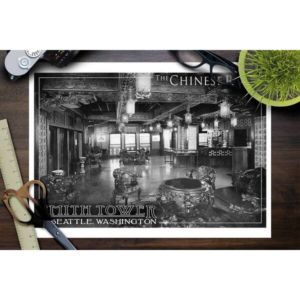 Smith Tower Seattle Washington Chinese Room Art Print Multiple Sizes Available 9 X 12 Art Print