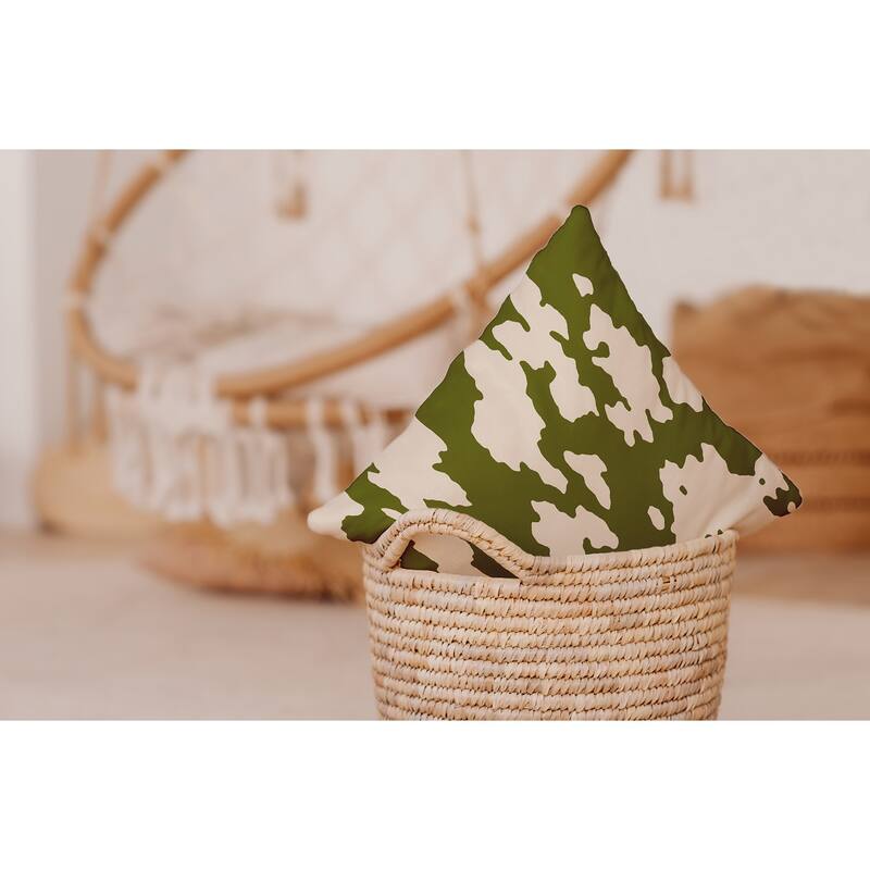 Moo Print Decorative Throw Pillow