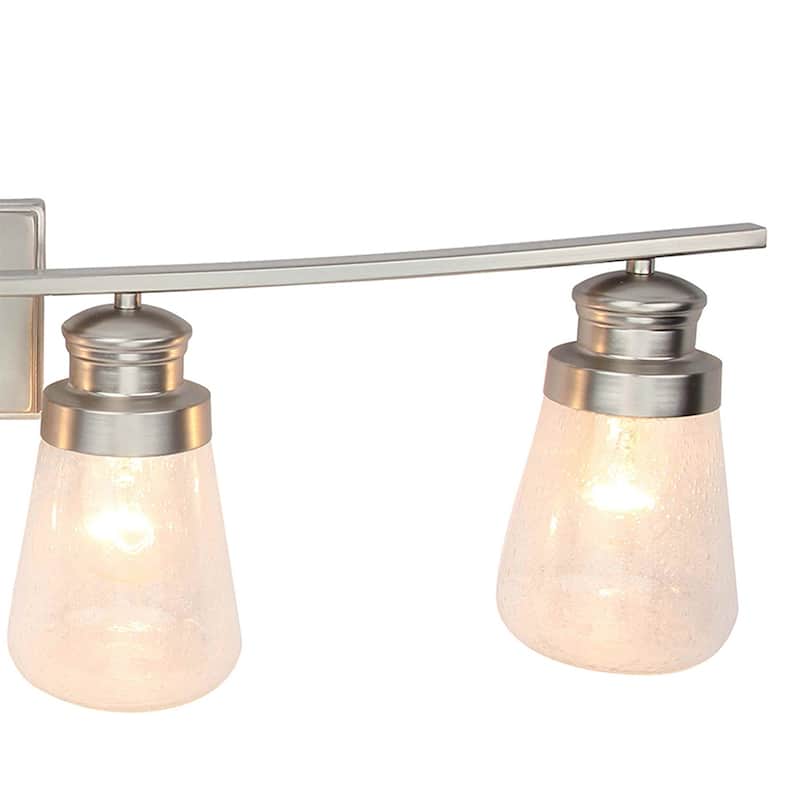 4 Light Vanity lighting in Brushed Nickel Finish - Nickel