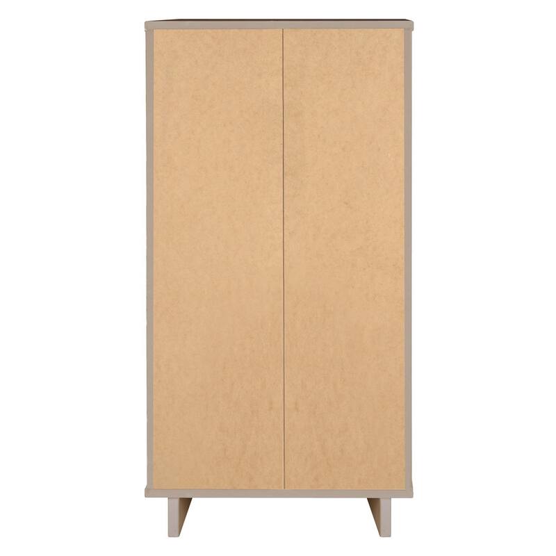 Manhattan Comfort 3-Piece Granville Modern Solid Wood Tall Chest Double Dresser Set