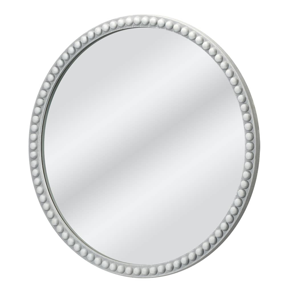 American Art Decor Moby's Beaded Frame Mirror - 30" x 30" - 30" x 30"