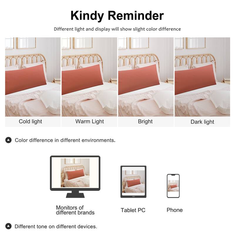 Body Pillowcase Soft 1800 Series Microfiber Long Pillow Cover