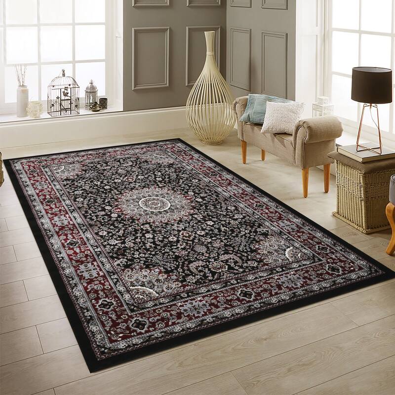 Master Collection Floral Transitional Area Rug