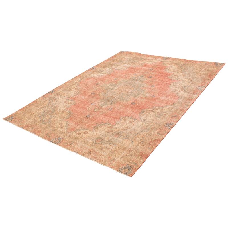 ECARPETGALLERY Hand-knotted Antalya Vintage Dark Copper Wool Rug - 8'2 x 11'8