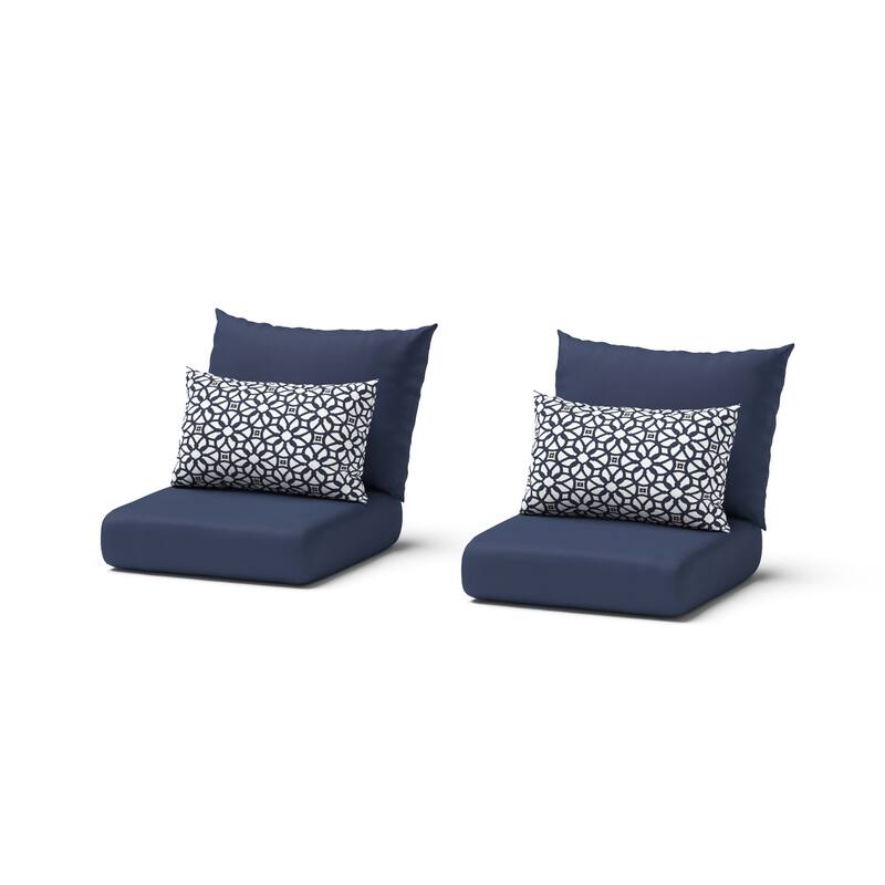 Milo Espresso 3 Piece Sunbrella Outdoor Patio Club Chairs and Side Table