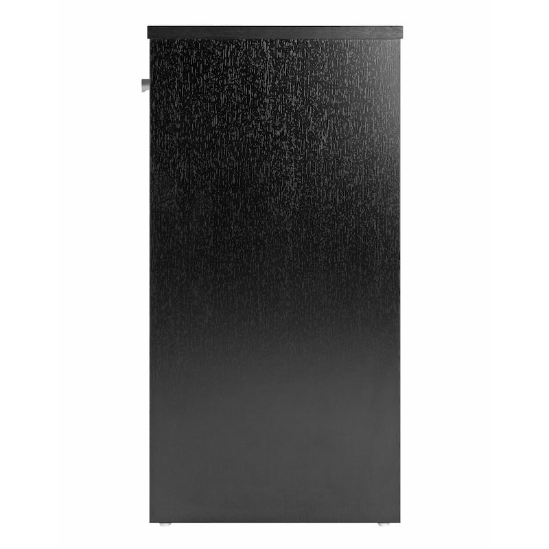 Modern Black Wooden Nightstand Accent Table Perfect for Living Room or Bed Room - 15.75”L x 11.62”W x 23.86”H
