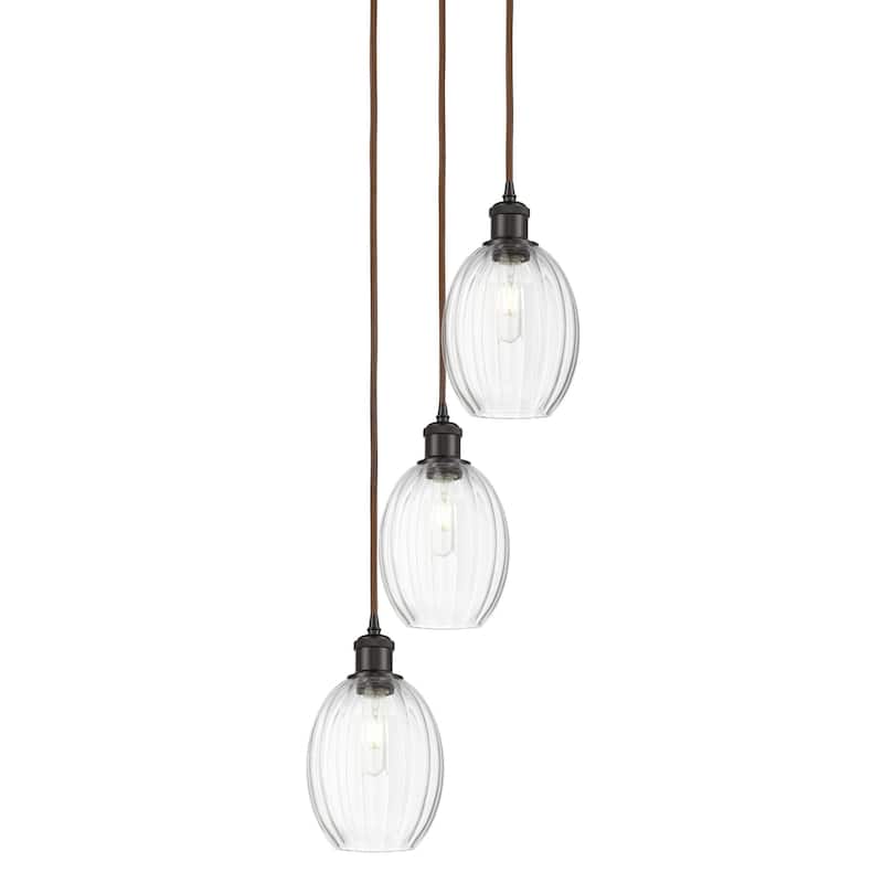 Innovations Lighting 113B-3P-33-13 Preston Pendant Preston 3 Light 13" - Oil Rubbed Bronze / Clear
