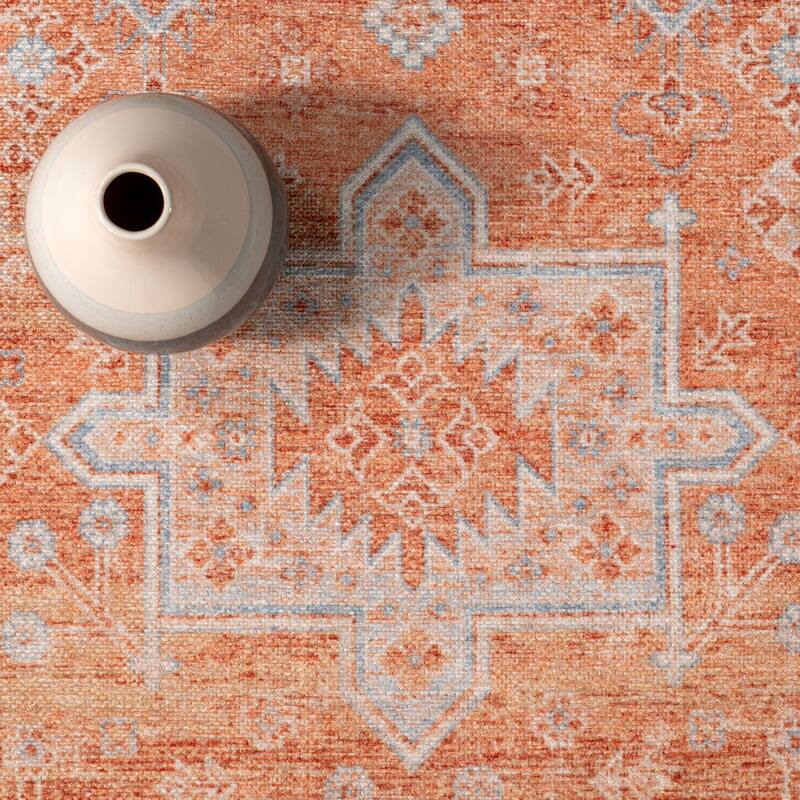 Kaski Geometric Machine Washable Area Rug