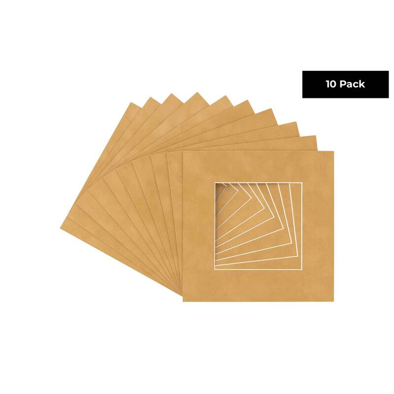 12x12 Mat for 8x8 Photo - Beige Suede Matboard for Frames Measuring 12 x 12 Inches - To Display Art Measuring 8 x 8 Inches