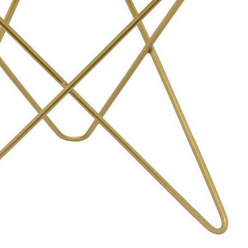 24 Inch Modern Plant Stand Side Table, Round Marble Display, Gold Metal