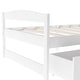 preview thumbnail 12 of 10, Twin Platform Kids Bed with 2-Drawers, Space-Saving Pine Wood Frame, White