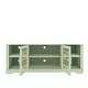 preview thumbnail 25 of 30, 70 in. Rustic Decorative Floral Door TV Stand for up to 80" TVs