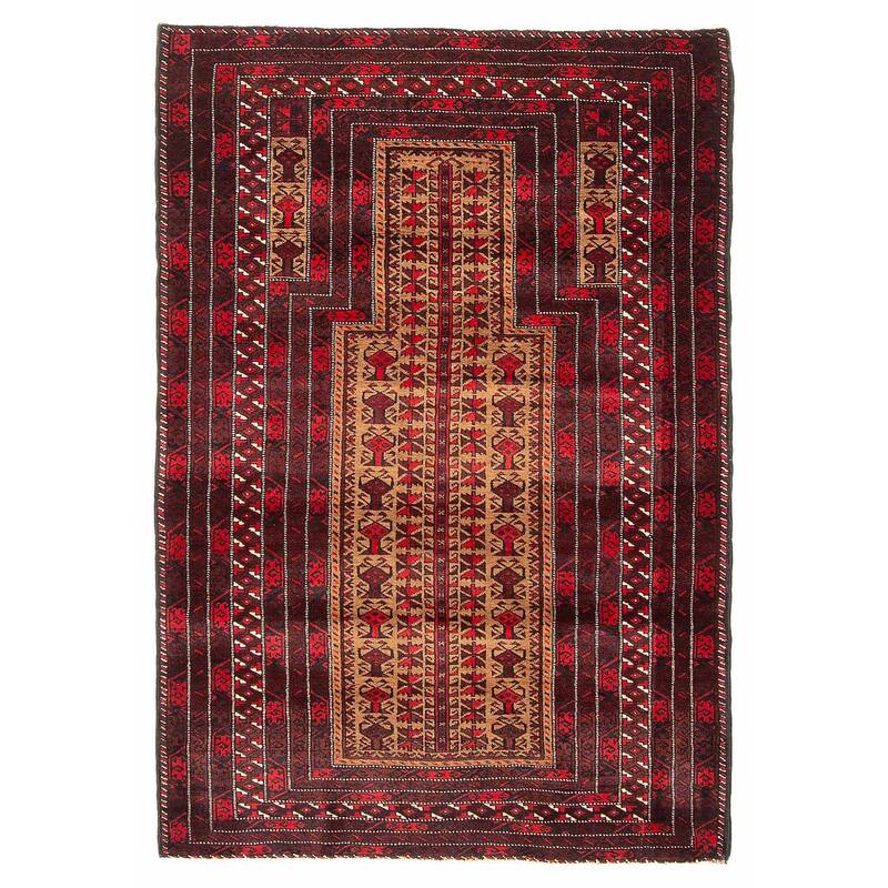 Teimani Tan Rug 3'2" x 4'9" - 3'2 x 4'9 - Tan - 3'2 x 4'9