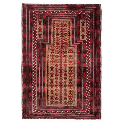 Teimani Tan Rug 3'2" x 4'9" - 3'2 x 4'9