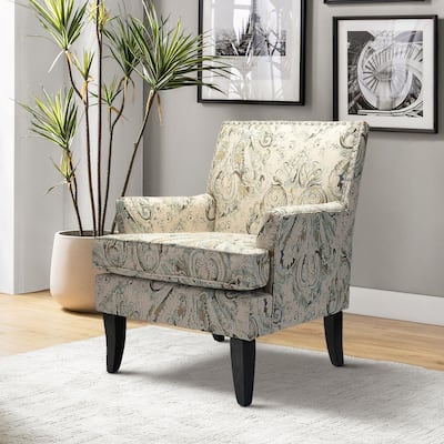 Akorda French Country Armchair with Nailhead Trim and Solid Wood Legs by HULALA HOME