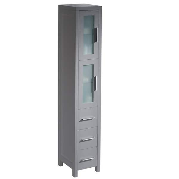 slide 2 of 11, Fresca Torino 68-1/8" Plywood Free Standing Bathroom Linen Tower