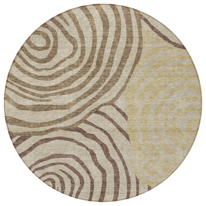 HomeRoots Abstract Transitional Rectangle Outdoor Rug