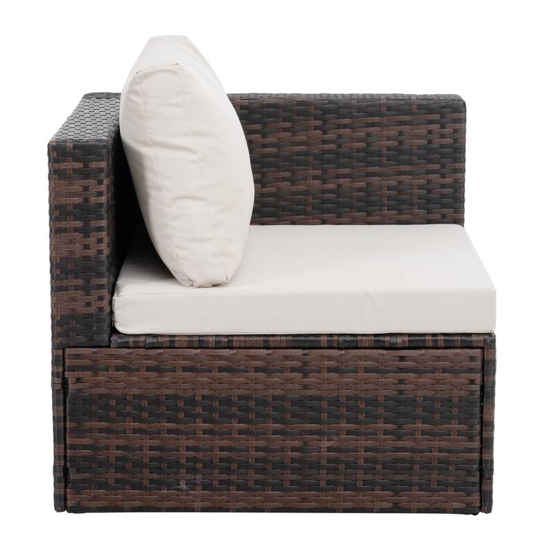 Outdoor Wicker Weaving Conversation Combo Set of 5