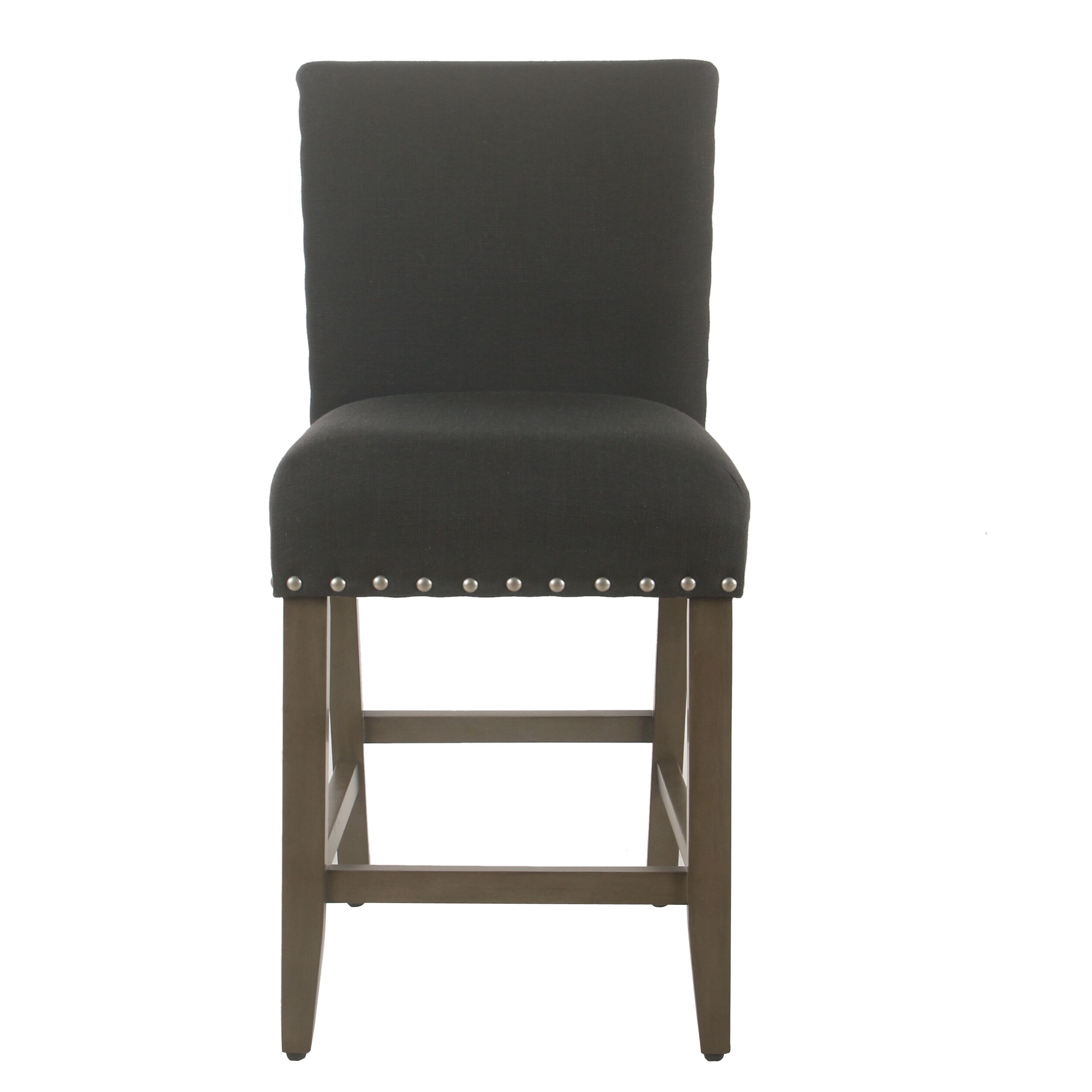 Nailhead discount counter stool