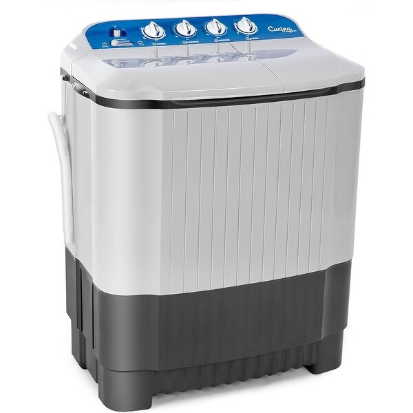 Grey 32 Lbs Portable 2 in 1 Twin Tub Washing Mechine, Washer
