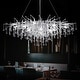preview thumbnail 2 of 31, KAYLA Modern Indoor Crystal Chandelier Silver