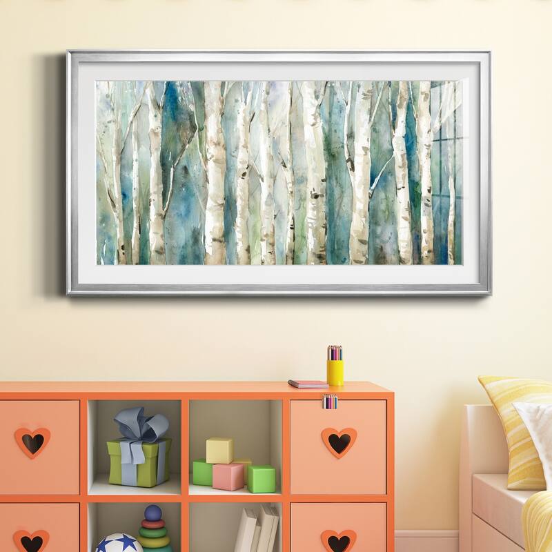 Birch River Walk- Premium Gallery Framed Print - Ready to Hang