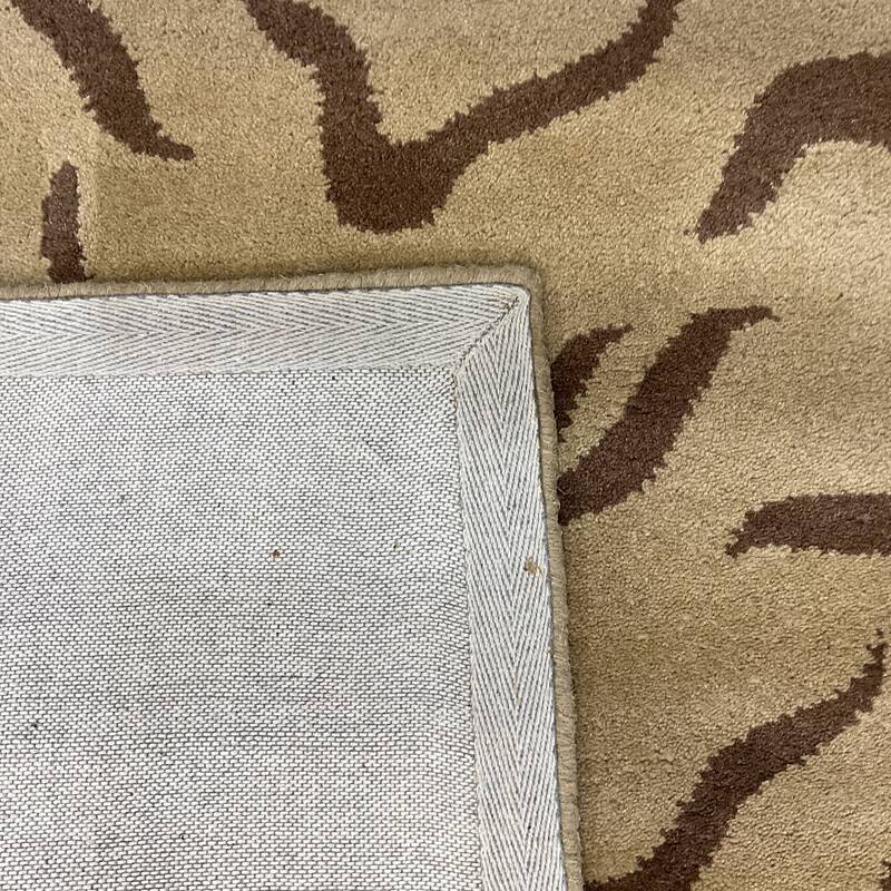 HERAT ORIENTAL Handmade Tibetan Brown Zebra Wool Rug Collection