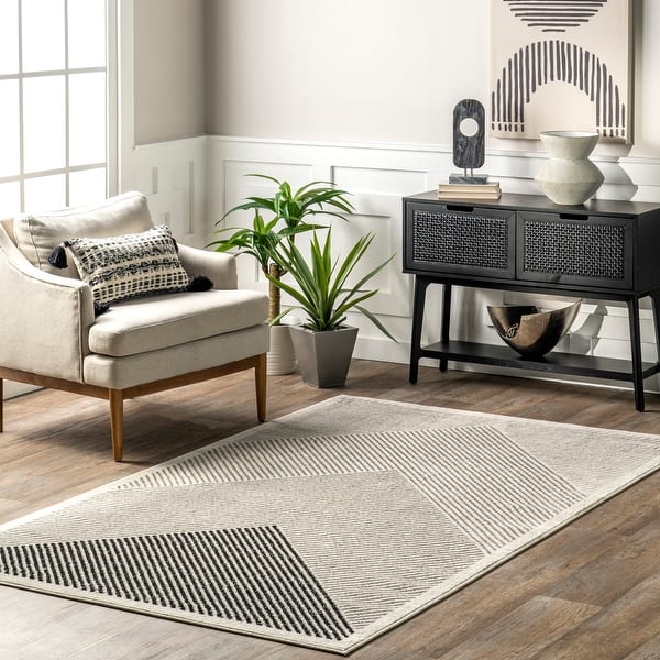 slide 2 of 20, Nuloom Charline Modern Mountain Area Rug 8' 10" x 12' - Grey - Rectangle
