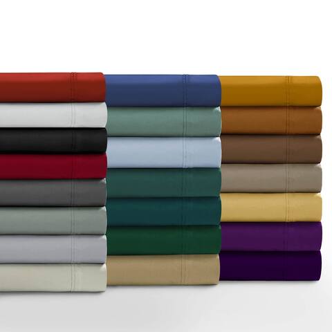 Super Soft Extra Deep Pocket Bed Sheet Set with Oversize Flat
