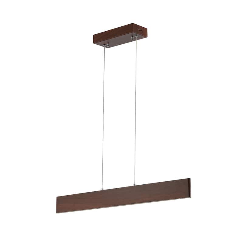 Julian 40" Dimmable Adjustable Integrated LED Metal Linear Pendant, by JONATHAN Y