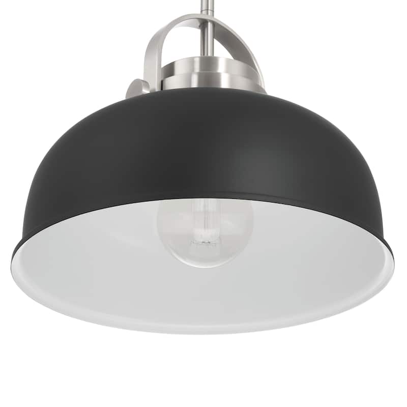 Arte Metal 2-Tone Ceiling Light - 12.0"L x 12.0"W x 9.5"H