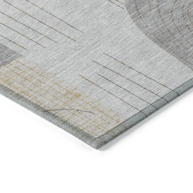 HomeRoots Geometric Transitional Rectangle Outdoor Rug
