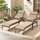 preview thumbnail 6 of 25, Patio Adjustable Chaise Lounge Chair with Cushion and Pillow for Outdoor & Indoor Tan - 2PC