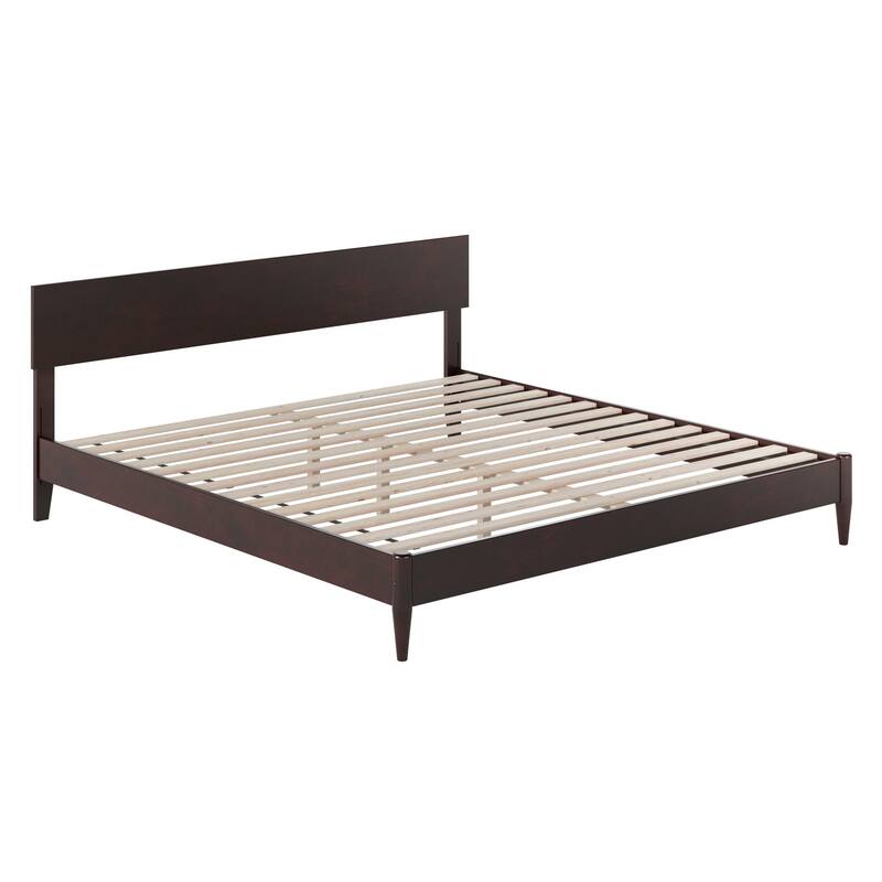 Aria Solid Wood Modern Low Profile Platform Bed
