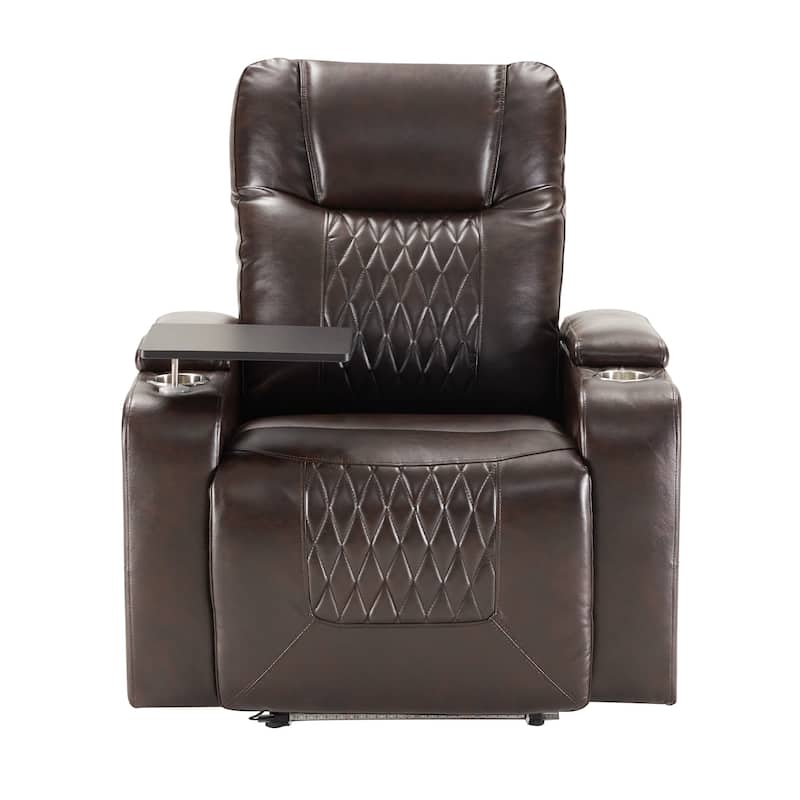 Power Motion Recliner with USB Charging Port and Hidden Arm Storage 2
