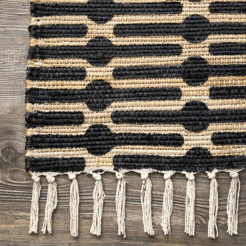 Nuloom Lavena Printed Winged Trellis Jute Area Rug