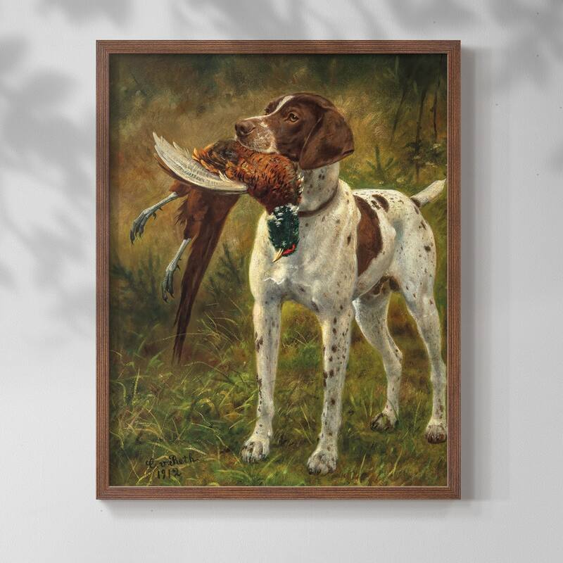 Vintage Animal Print LX -Framed Print - 11x14 - Walnut