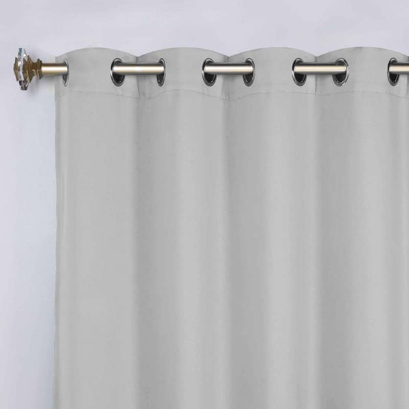 Superior Modern Solid Washable Room Darkening Curtains, Set of 2 Panels