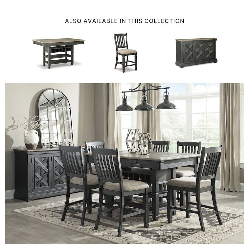 Signature Design by Ashley Tyler Creek Counter Height Dining Room Table - Black/Gray
