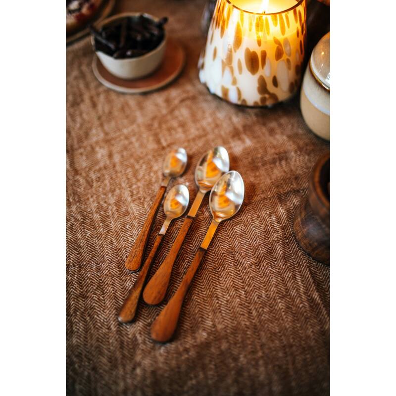 Handwoven Linen Rectangular Placemat - 19.5" - Brown