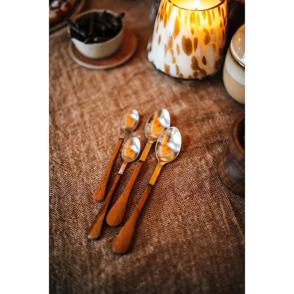 Handwoven Linen Rectangular Placemat - 19.5" - Brown