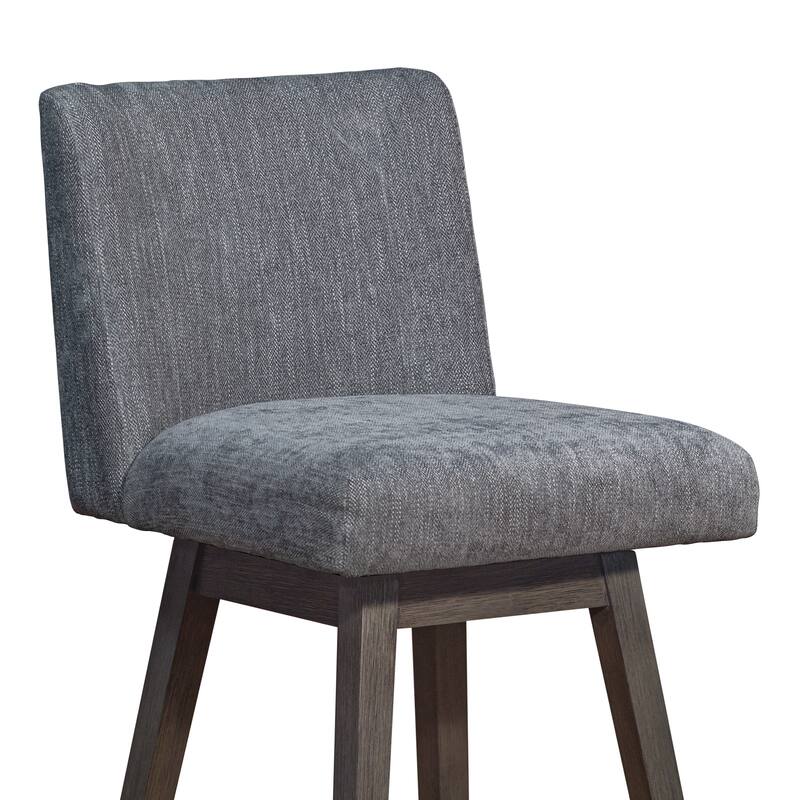 Basila Upholstered Bar or Counter Height Swivel Barstool