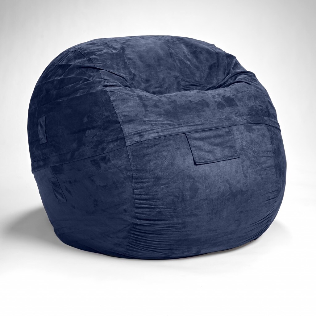 Classic Cozy Royal Blue Bean Bag Chair Bed Bath Beyond 35453617