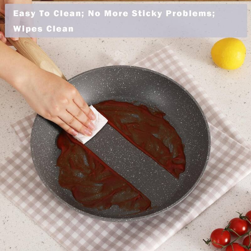 Nonstick Kitchen Cookware Set, Pots and Pans Set Healthy Induction