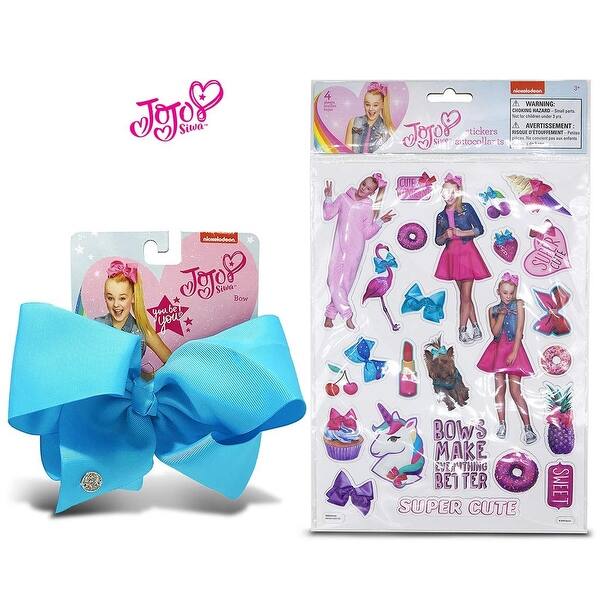 Shop Jojo Siwa Teal Basic Bow On Metal Salon Clip And Jojo Siwa