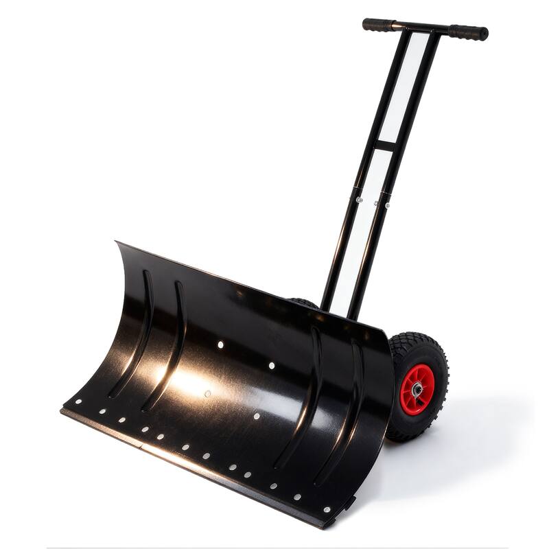 30 inch Heavy Duty Snow Shovel with Wheels - 30'' - 30''